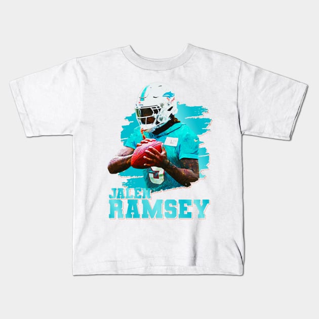 Jalen ramsey || 5 || Front back Kids T-Shirt by Aloenalone